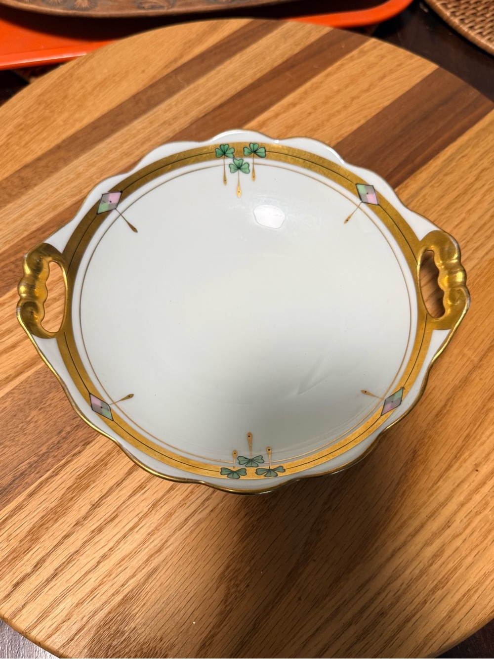 Antique Estate Picard Bowl Maple Leaf Mark